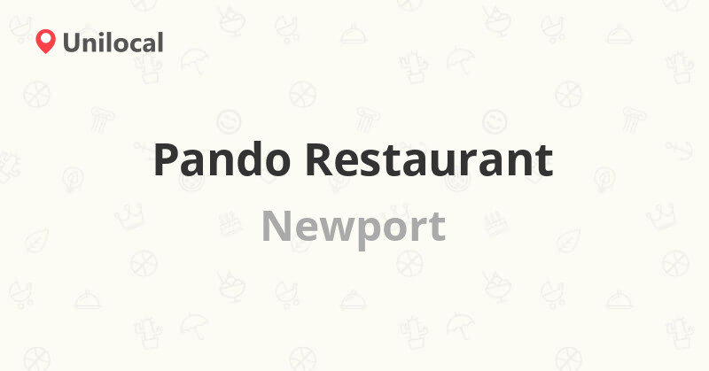 Pando Restaurant Newport, 6 Main St (Reviews, address
